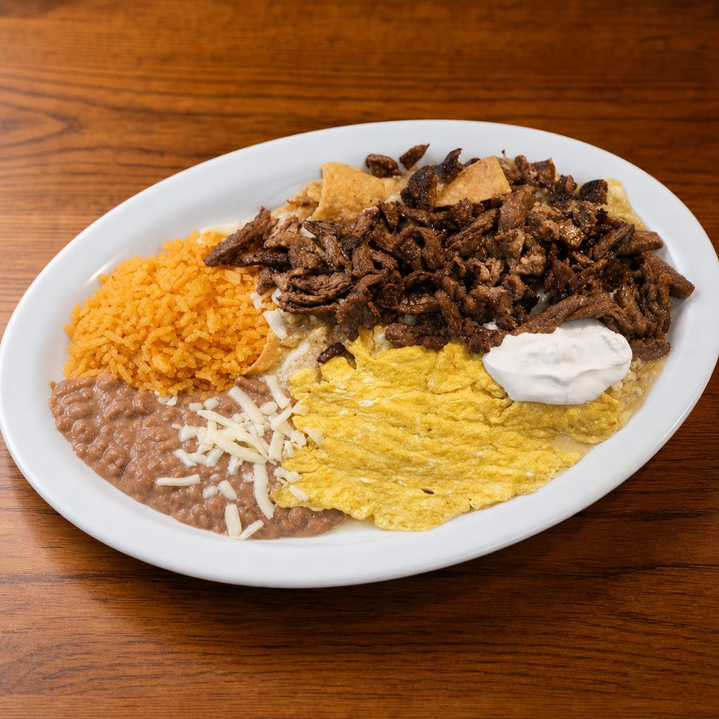 Chilaquiles Rojos.