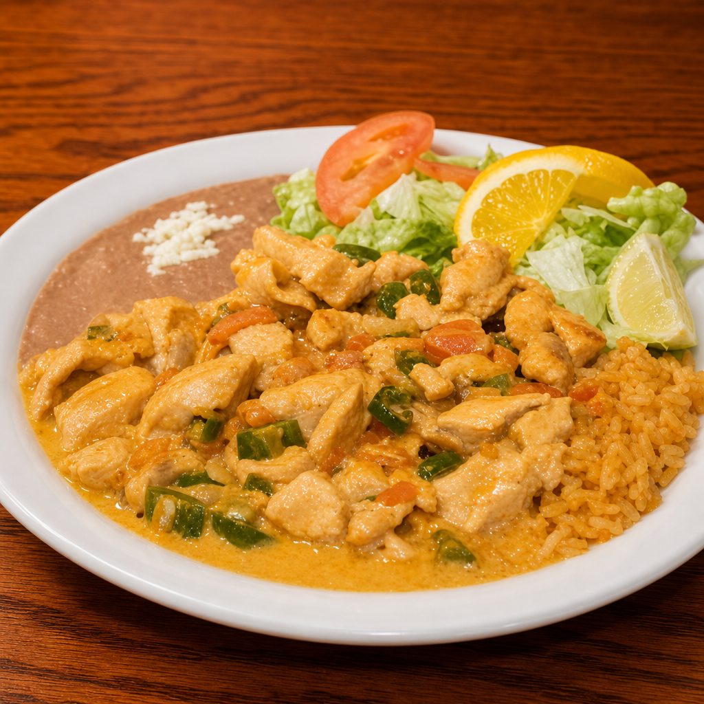 Pollo en Crema Platillo.