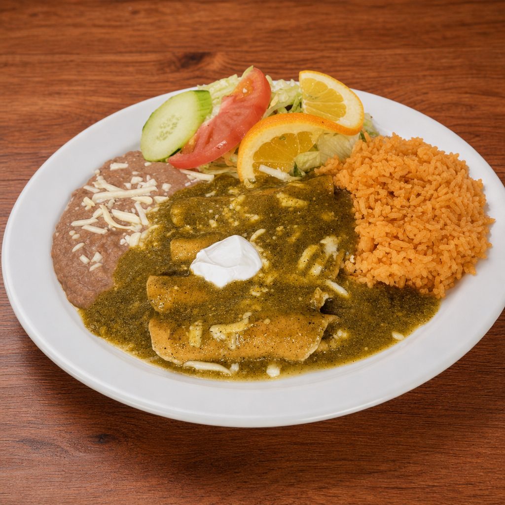 Enchiladas Verde Platillo.