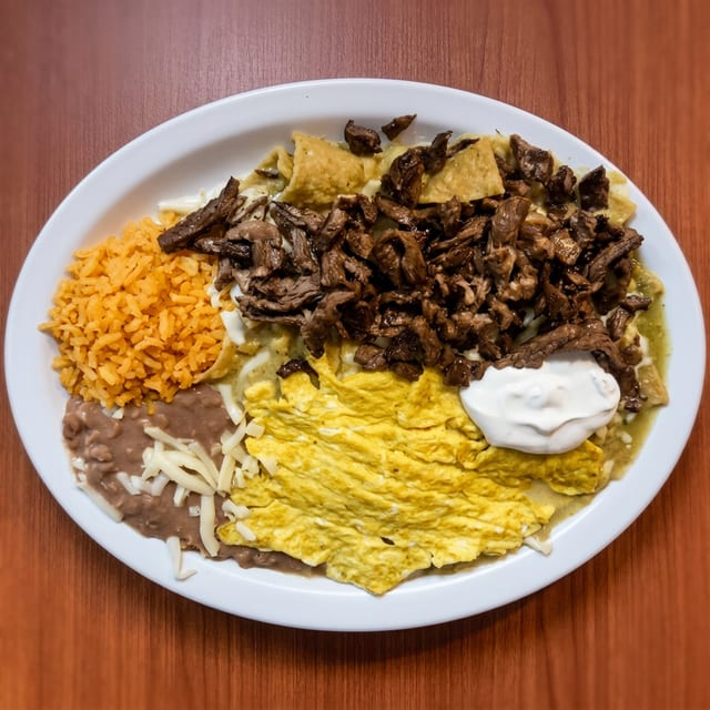 Chilaquiles Rojos.